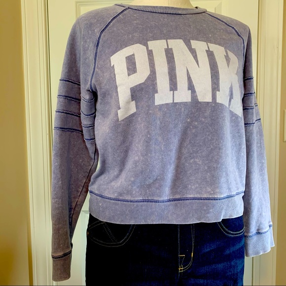 PINK Victoria's Secret Tops - VS PINK purple acid wash sweatshirt